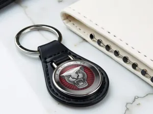 Jaguar Llavero Seguridad Cuero Alta Estilo Moderno